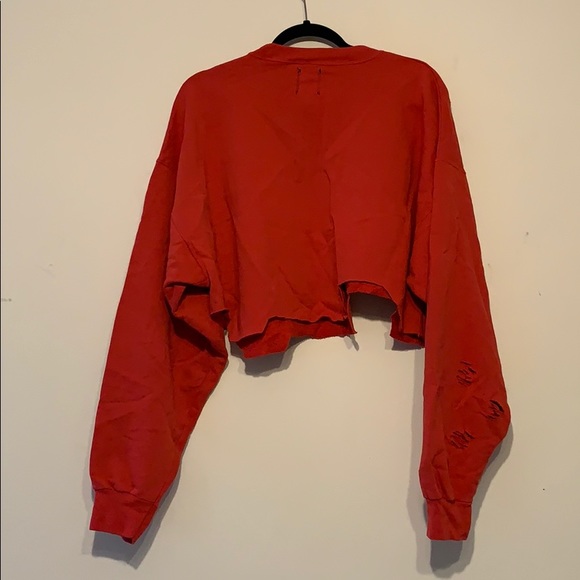 Furst of a Kind cropped distressed sweatsh… - Picture 3 of 4